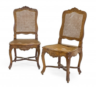 Title Pair of Régence Caned Side Chairs / Artist