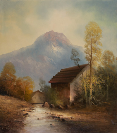 Image for Lot Karl Schmidbauer - Mountain Scene