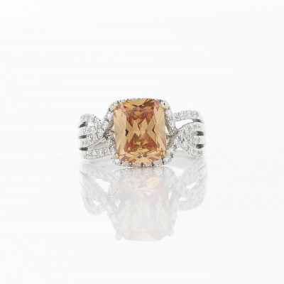Image for Lot 5 ct Champagne Zircon Ring