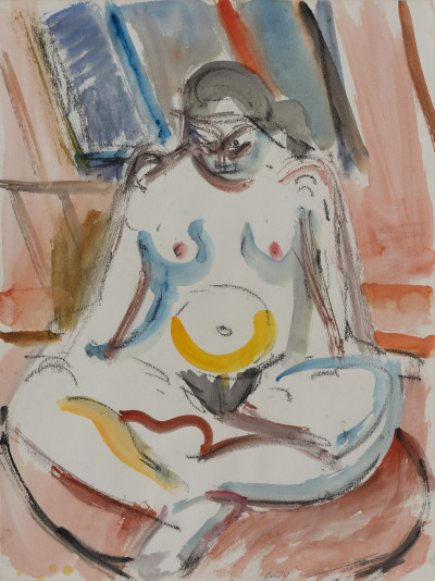 Image for Lot Michael Loew - Seated White Nude