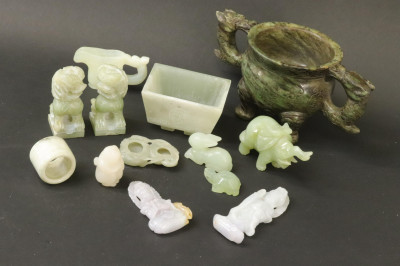Image for Lot Group of Small Jade Items