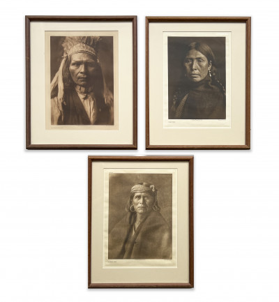 Image for Lot Edward S. Curtis - 3 Portraits