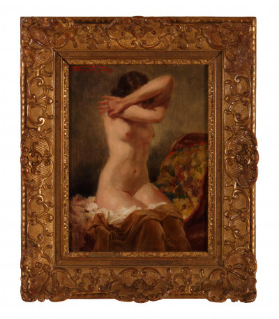 Title Henri Joseph Thomas - Seated Nude / Artist