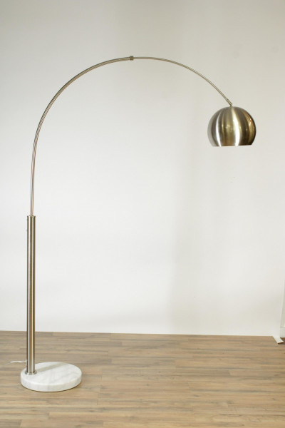Image for Lot Contemporary Metal  Marble Arc Lamp
