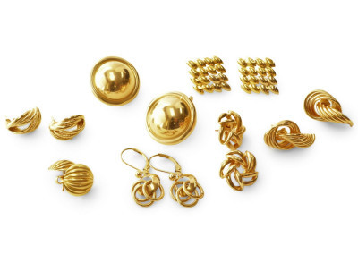 Image for Lot Collection of 14k and 18k Earrings
