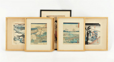 Image for Lot 5 Japanese Woodblock - Hiroshige - Eishi