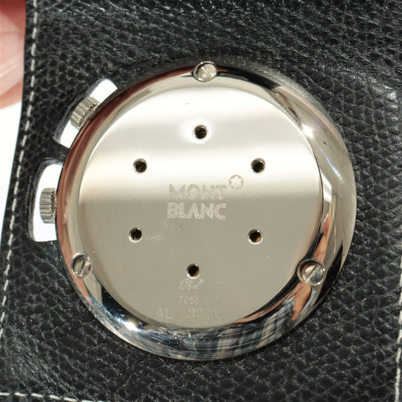 Two Mont Blanc Travel Alarm Clocks