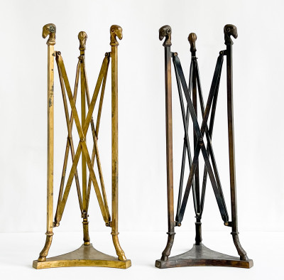 Image for Lot Two Neoclassical Style Gilt-Metal Stands