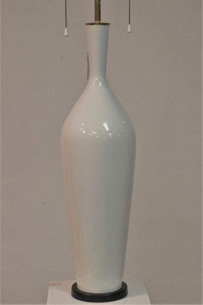 Image for Lot Large KPM White Porcelain Lamp, c. 1950