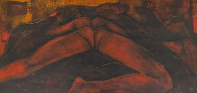 Geoffrey Holder - Untitled (Laying Nude)