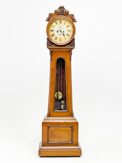 Image for Lot Scottish Drumhead Longcase Clock