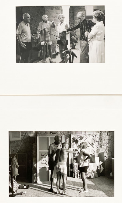 Arnold Newman - Group of 6 Candid Photos (Featuring Pablo Picasso and Samuel Kootz)