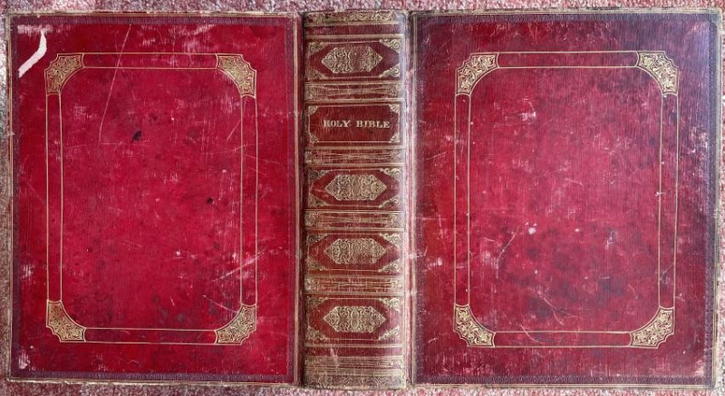 Image 1 of lot 1831 Family Bible fine Binding