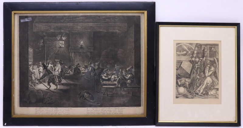Image 1 of lot 2 Prints after David Teniers  Durer