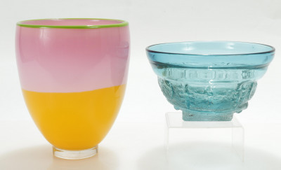Image for Lot Two Modern Art Glass Bowls