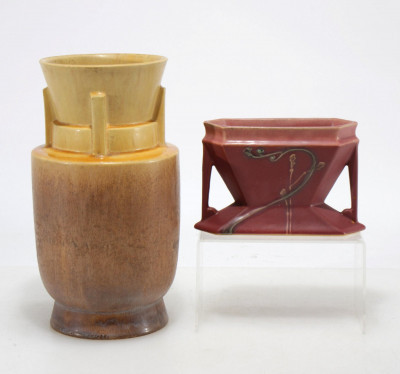 Image for Lot Two Roseville Futura Pottery Vases, Early 20th C.