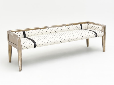 Silver Wood Bench