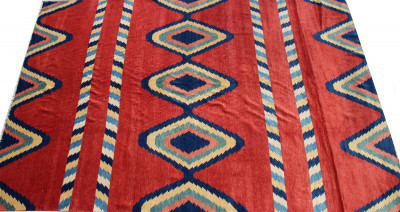 Title Navajo Style Wool Rug 10-4 x 11-9 / Artist