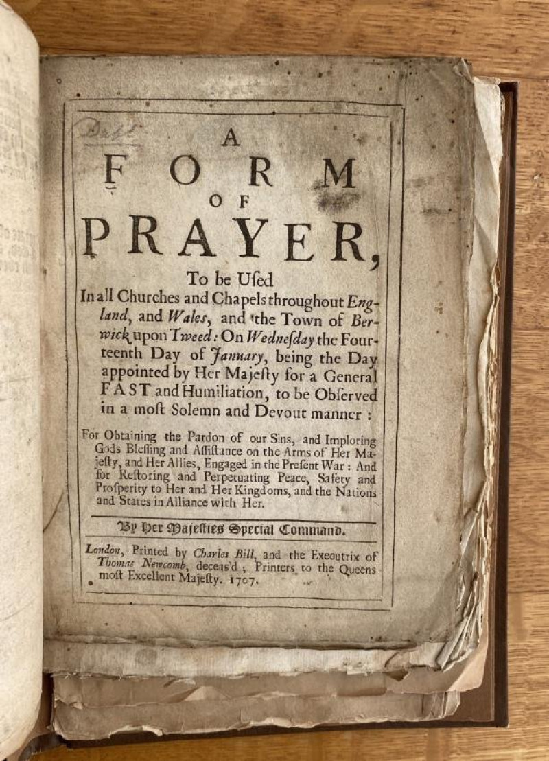 Image 6 of lot 18 works in 1 volume, prayers dated 1699 - 1854