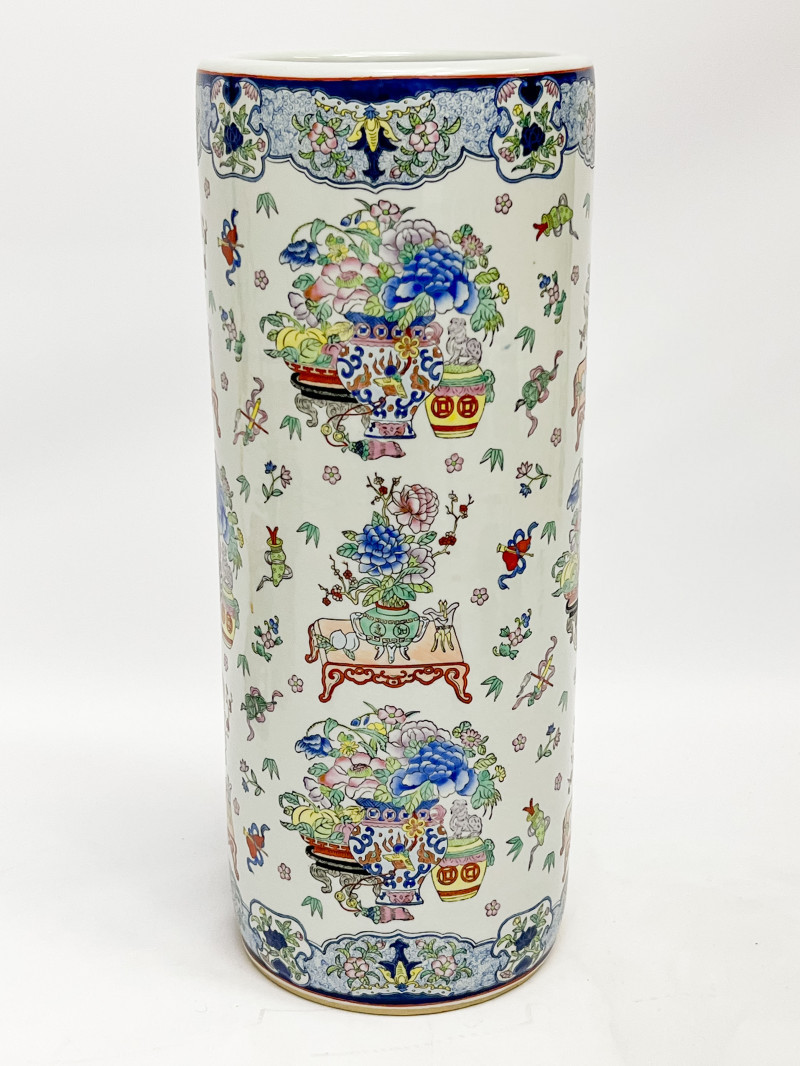 Chinese Ceramic Cylindrical Vase