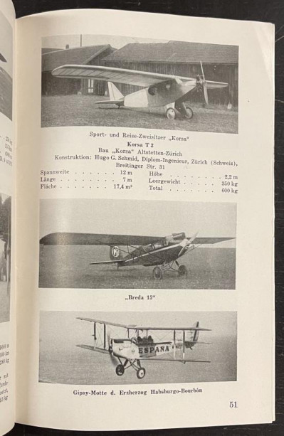 Image 8 of lot 1930 German AERO-CLUB Program Book & Ephemera