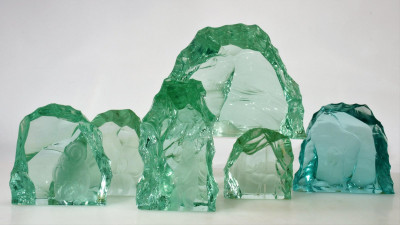 Image for Lot Vicke Lindstrand - Group of 6 Ice Block Sculptures