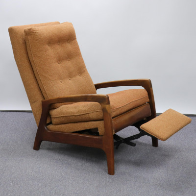 Image for Lot Adrian Pearsall Modern Teak Reclining Chair