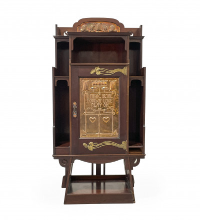 Image for Lot English Arts & Crafts Music Cabinet