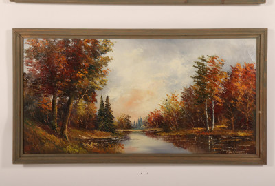 Image 3 of lot 2 Autumn Landscapes, Oil on Canvas