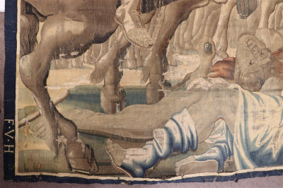 Image 8 of lot 16th C. Brussels Woven Tapestry