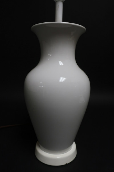 Image 3 of lot 2 KPM White Porcelain Lamps, circa 1955