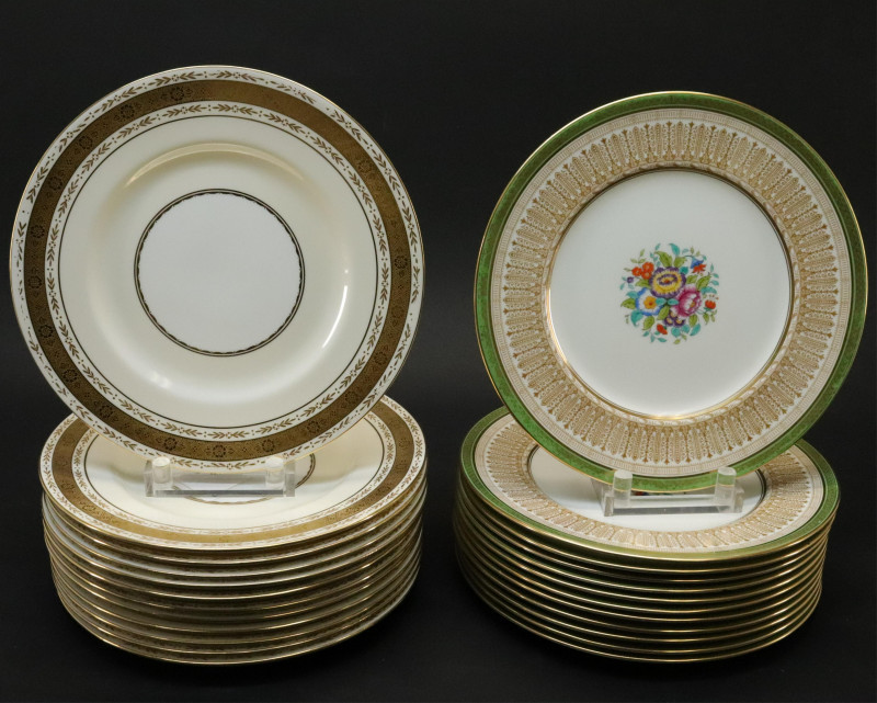 Image 1 of lot 12 Mintons  12 Cauldron Porcelain Dinner Plates
