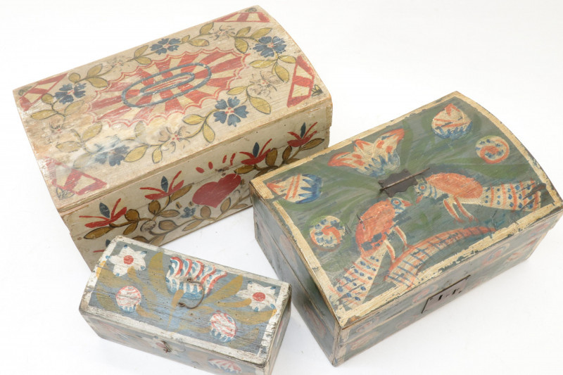 Image 2 of lot 3 Brides Boxes late 19th/early 20th C