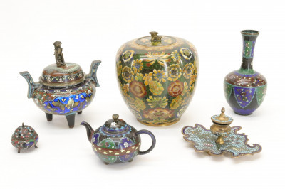 Image for Lot Collection of Japanese Cloisonne 19th C