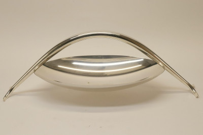 Image for Lot Mesa (Italy) Modern Sculptural Siverplate Bowl