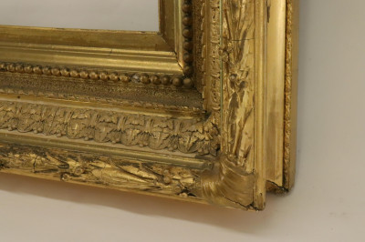 Image 4 of lot 19th C. Ornate Giltwood Carved Frame