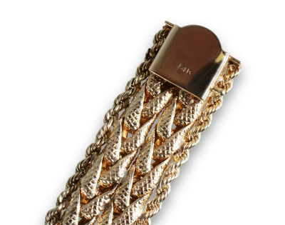 Image 3 of lot 14K Gold Strap Bracelet