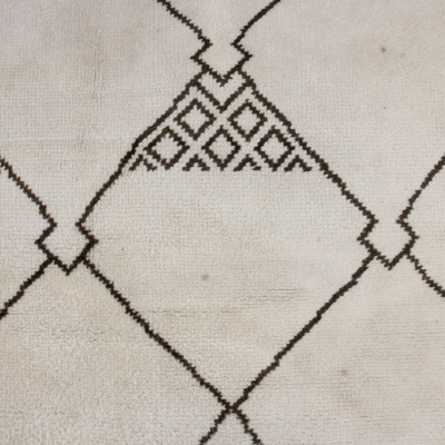 Image for Lot Mid Century Woven Wool Carpet 7&apos; 4&apos; x 10&apos;