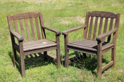 Image for Lot Pair Gloster Teak Armchairs