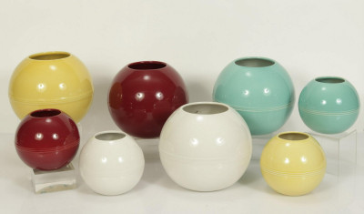 Image for Lot Group of Trenton Art Deco Pottery Vases