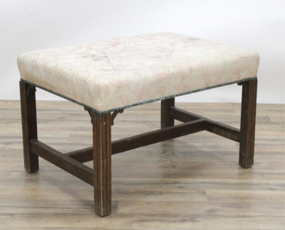 Image for Lot George III Style Mahogany Bench