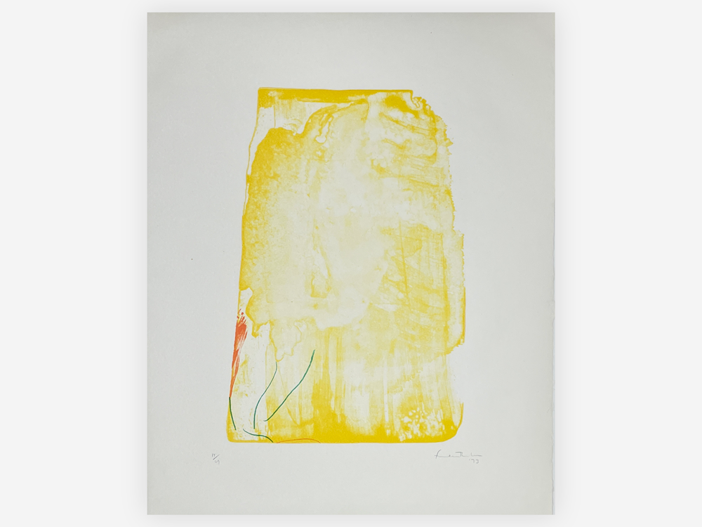 Lot 84 Helen Frankenthaler, I Need Yellow 