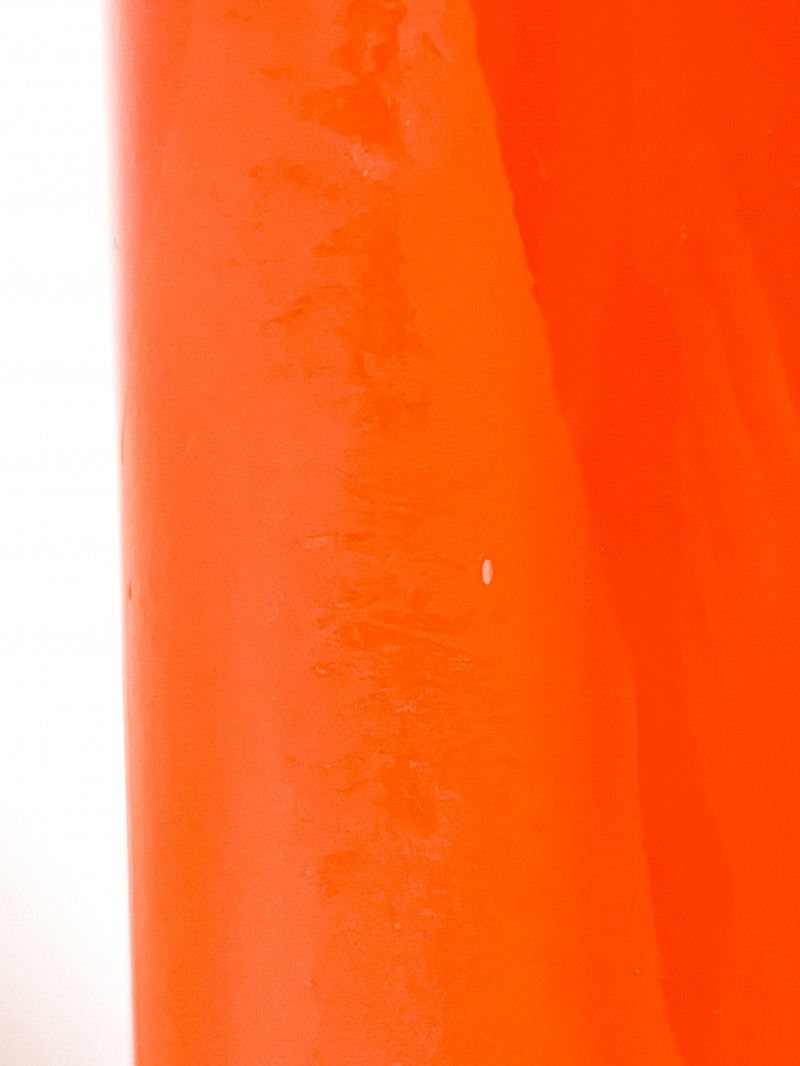 Italian Orange Cased Glass Shade