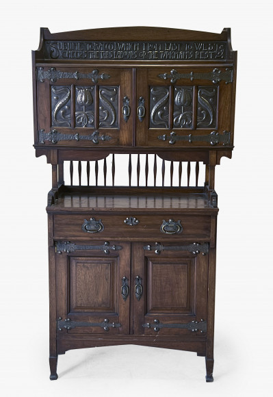 Image for Lot W. Whiteley Arts & Crafts Cabinet