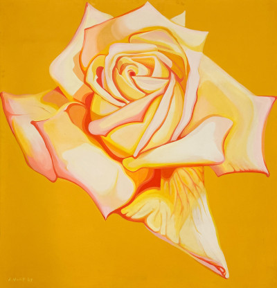 Image for Lot Lowell Nesbitt - Rose in Yellow
