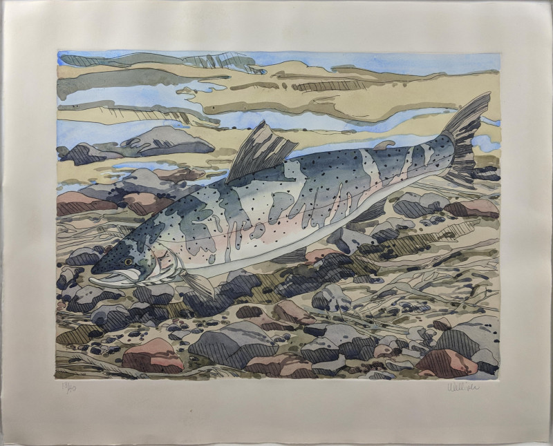 Image 2 of lot Neil Welliver - Salmon