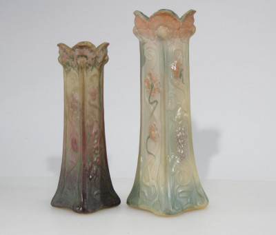 Image for Lot Two Weller Art Nouveau Pottery Vases