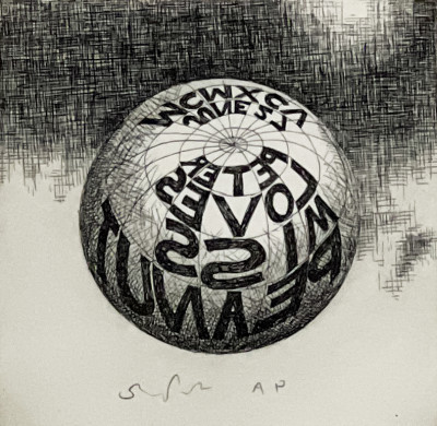 Title Peter Schuyff - Untitled (Globe) / Artist