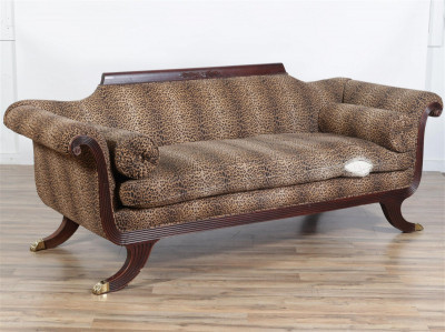 Image for Lot 19C Duncan Phyfe Style Sofa