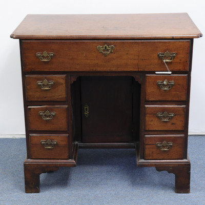 Image for Lot George III Mahogany Kneehole Desk, Late 18th C.